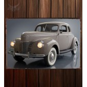 Металлическая табличка Ford Model 01A Deluxe 5-Window Coupe